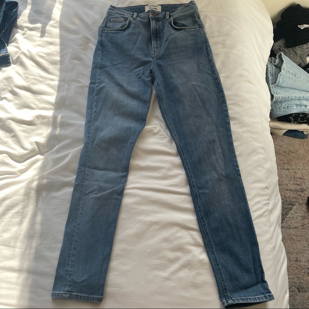 Reformation high rise skinny jeans